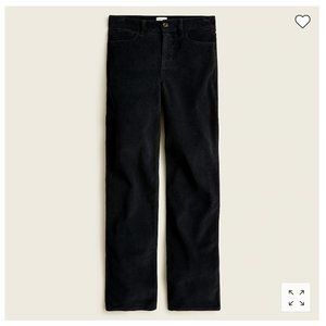 Black high-rise '90s classic straight corduroy pant